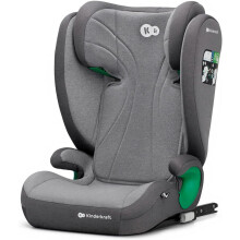 (Gray2, JUNIOR FIX I-SIZE) Kinderkraft JUNIORFIX2 Car Seat for 4-12 Years, I-Size 100-150 cm, Group 2/3, Toddler car seat with Isofix, Adjustable Headrest, Reinforc...