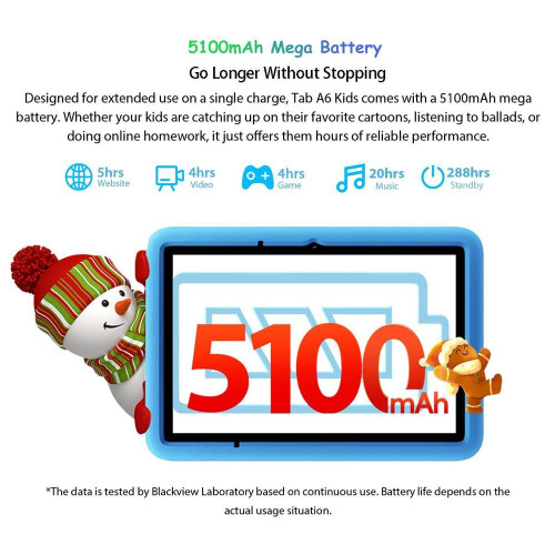 Blackview Blackview Tab A6 Lasten Tabletti 10,1 Tuumaa HD Android 15, 12Go RAM+128Go, WiFi 6, 5100mAh, Vanhempien Valvonta, Google Kids Space 1