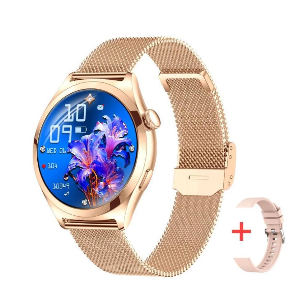 (rose,gold) Mevaden 1.27" 360*360 Screen Bluetooth Call Women Smart Watch Ip68 Waterproof Fitness Tracker Sport Smartwatch For Android And Ios Y35y
