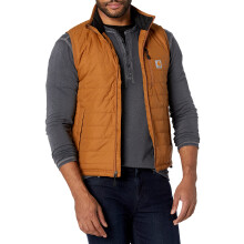 Carhartt mens Rain Defender Relaxed Fit Lightweight Insulated Vest Carhartt Brown Small US