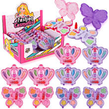 Coffret de maquillage Liberty Imports pour petites filles - Lavable et non toxique - Kit de maquillage princesse avec tui - Cadeau id al pour le