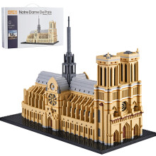 KLMEi Big Architecture Notre Dame De Paris Micro byggeklodser S?t Kreativt g?r-det-selv-miniklodser models?t til voksne eller b?rn 7380 stk.