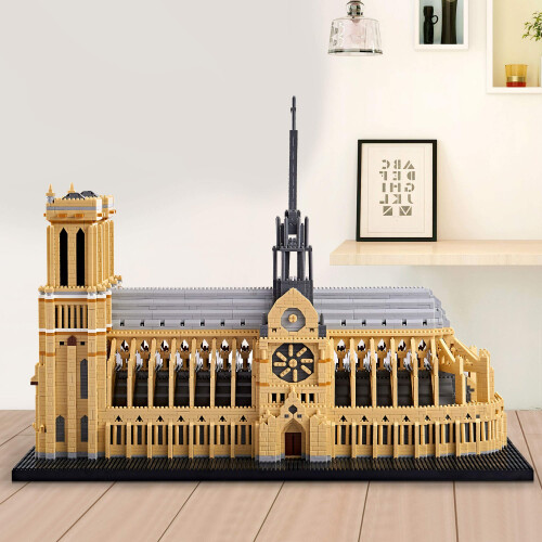 KLMEi Big Architecture Notre Dame De Paris Set ?????-???   ????a ??   ???????? DIY ???? ???te??st??? ??t ??a ??????e? ? ?a?d?? 7380 ?e   ???a 2