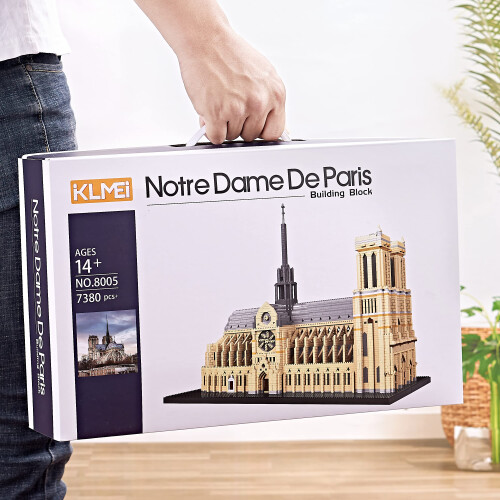 KLMEi Big Architecture Notre Dame De Paris Set ?????-???   ????a ??   ???????? DIY ???? ???te??st??? ??t ??a ??????e? ? ?a?d?? 7380 ?e   ???a 1