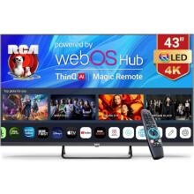 (43" WebOS QLED TV, WebOS QLED TV) RCA Roku TV 32" Smart TV, RK32HN1 32 Inch HD TV with Apple TV+ BBC Netflix Freeview, DVB-T2/T Dolby Audio HDMI USB, Ideal Television for ...