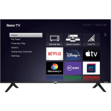 (55" Roku TV, Roku TV) RCA Roku TV 32" Smart TV, RK32HN1 32 Inch HD TV with Apple TV+ BBC Netflix Freeview, DVB-T2/T Dolby Audio HDMI USB, Ideal Television for ...