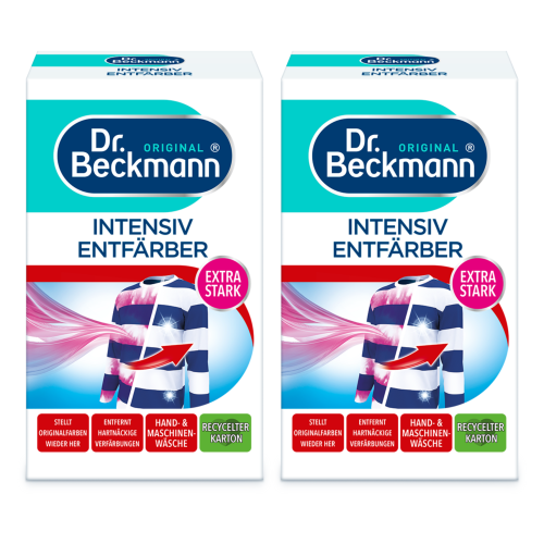 2 x 200g Dr Beckmann Colour Run Remover Restores Original Colour (Bigger Pack)