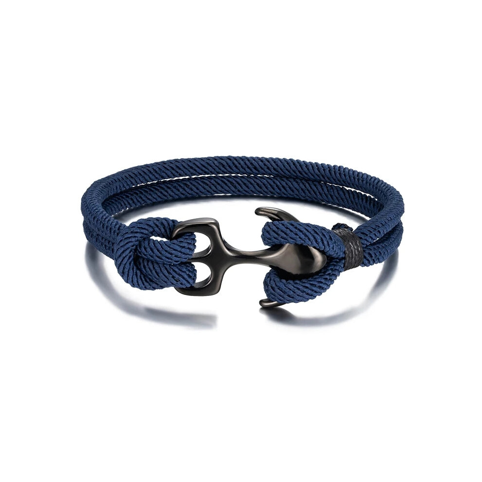 (23cm, Darkblue) Unisex Anchor Bracelets Nautical Survival Rope Paracord Bracelet-image-OPC-PGNWSGD-NEW