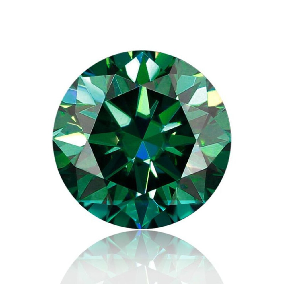 (turquoise, 5mm - 0.5 CT(1 pcs)) Cellacity Colored Loose Moissanite Stones 0.5-3CT Rainbow Pi Black Moissanites Shining Fine Jewelry Round Lab Grown Diamonds