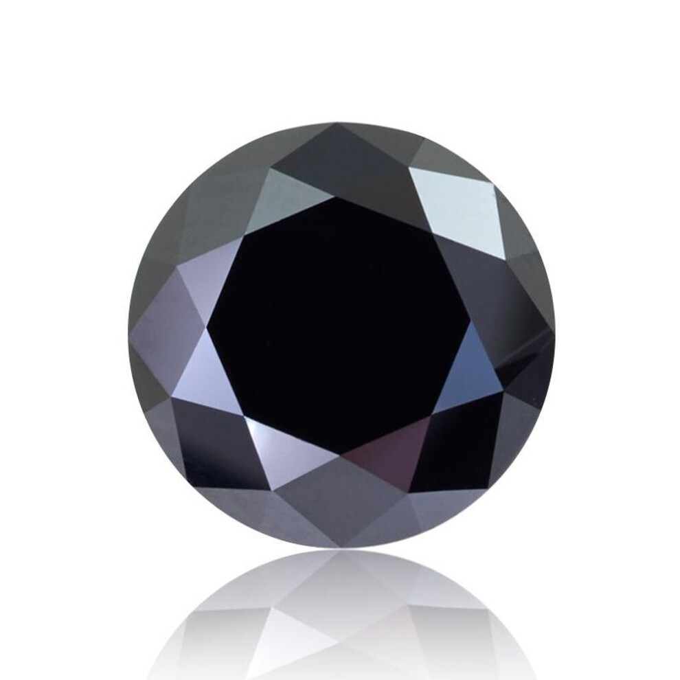 (black, 9MM - 3 CT(1 pcs)) Cellacity Colored Loose Moissanite Stones 0.5-3CT Rainbow Pi Black Moissanites Shining Fine Jewelry Round Lab Grown Diamonds