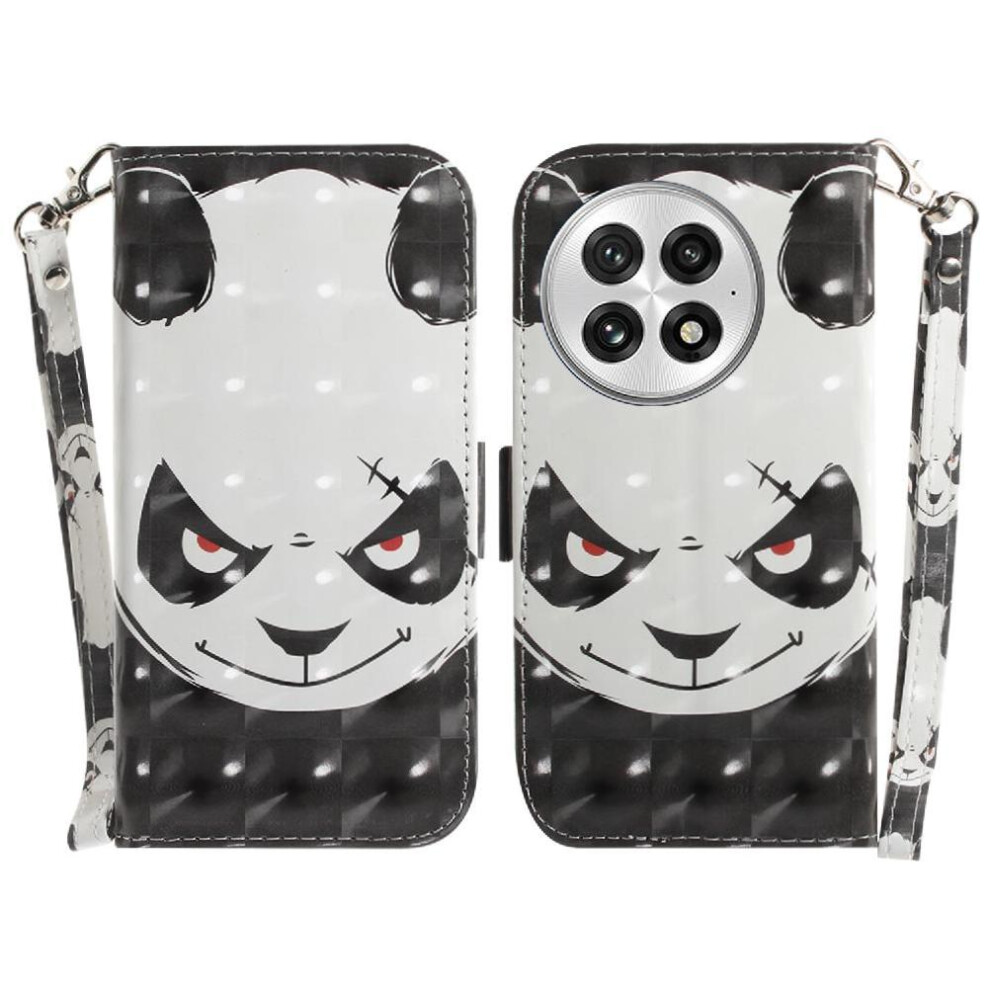 (C1 ) 3D Painted Protective Case For Oneplus 13 Magnetic Closure Wallet Lanyard Card Slots Pu Leather 764544150675