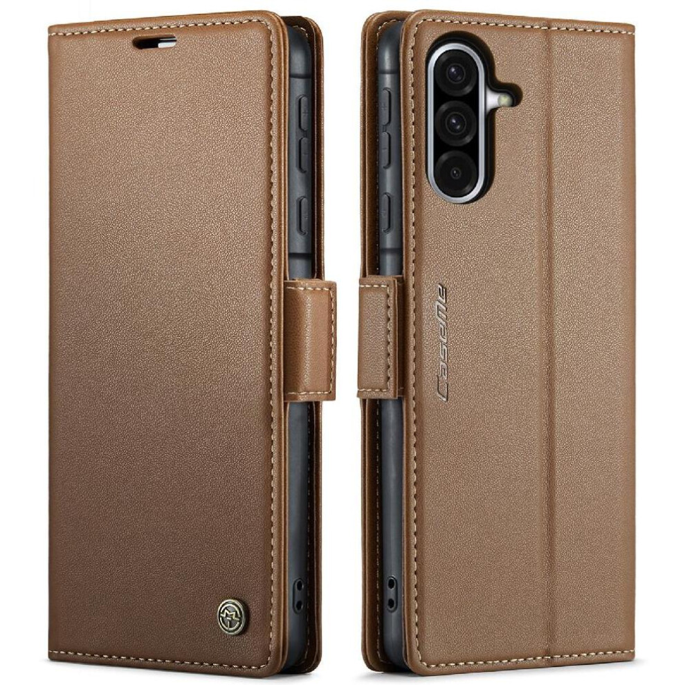 (Brown) Flip Case For Samsung Galaxy A16 5G Kickstand Card Slot Shockproof Case Anti Fraud Wallet Case Brown 764544152105