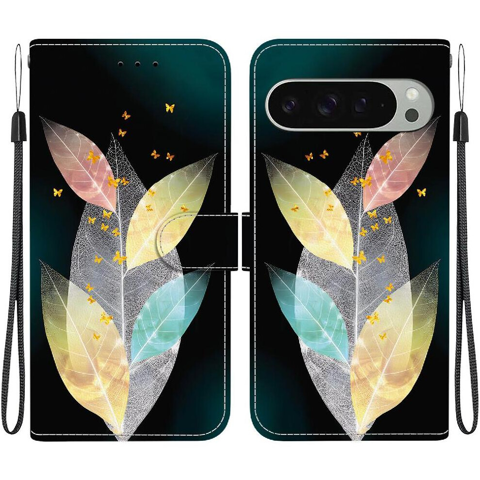 (C7 ) Flip Case For Google Pixel 9 Pro Pattern Cover Card Slot Kickstand Pu Leather Wallet Card Slots 764544152785