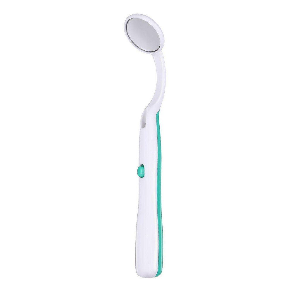 Light/Green (As Show, One Size) Supvox Anti-Fog Oral Dental Mirror Mouth Mirror With Bright Led Handle For Home Dentist Dental Care (Green)