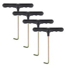 (As show, One size) 4Pcs Ice Skate Shoelace Sharpener Skate Tool Skate Sharpener Trampoline Hook Spring Hook