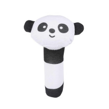 (As show, One size) Cartoon Stuffed Animal Toys Baby Hand Rattle Toys Infant Dolls for Newborn Toddlers (Panda)