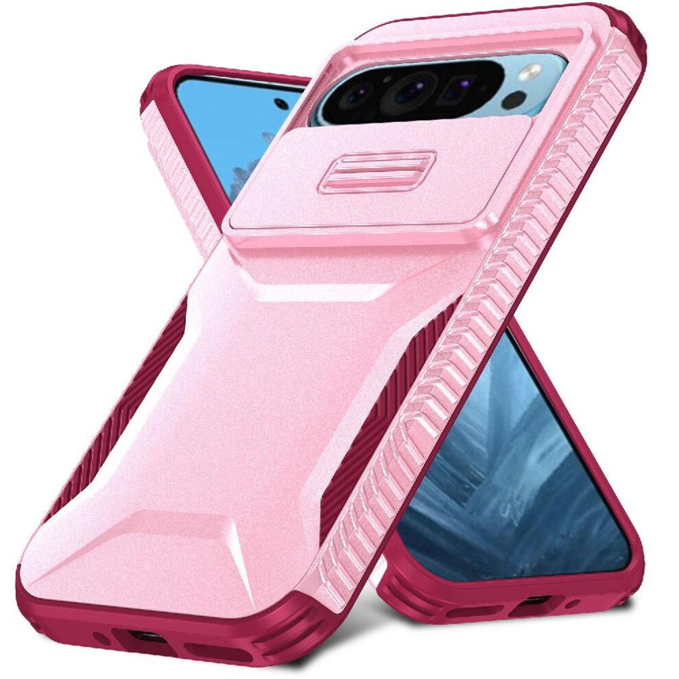 (Pink) Case For Google Pixel 9 Pro Lightweight Shockproof Lens Protection Pink 764544154215