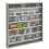 Homcom HOMCOM 7-Tier Wall Display Cabinet w/ Glass Doors, Graphite Wood Effect 2
