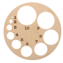 (As show, One size) Cervical Dilations Board Wooden Cervical Dilations Wheel for Childbirth Education Classes