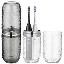 (As show, One size) 2 Pcs Toothbrush Cases Travel Toothbrush Holder Portable Toothbrush Cup For Bathroom Travel Camping