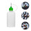 (As show, One size) 25pcs Glue Bottle 30ml Reusable Tip Bottle Replacement Glue Applicator Bottle Container 3