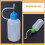 (As show, One size) 25pcs Glue Bottle 30ml Reusable Tip Bottle Replacement Glue Applicator Bottle Container 4