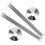 (As show, One size) 2 Sets  Pipe Cover Collar Water Pipe Cover Escutcheon Replacement Plate Accessory 5