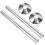 (As show, One size) 2 Sets  Pipe Cover Collar Water Pipe Cover Escutcheon Replacement Plate Accessory 2