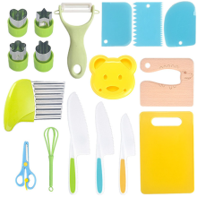 Kids Cooking Cutter Set Plastic Cake Fruit Knives Children DIY Peeler