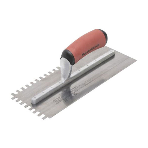 Marshalltown Marshalltown M502SSDXH 6mm StainlessSteel SquareNotched Trowel DuraSoft Handle
