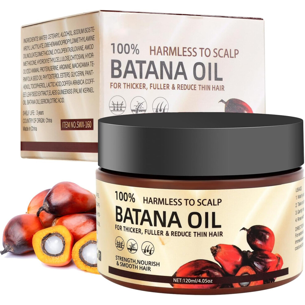 Gogerstar Batana Oil For Hair Growth,120Ml Raw Batana Oil,Pure Botana Hair Butter Hair Growth Oil For Healthier,Thicker,Fuller Hair