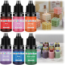 6Pcs Candle Wax Dye,Candle Dye,Candle Dye for Soy Wax,Candle Colour Dye,Highly Concentrate Candle Dye for Making Candles,Candle Making Colour Dyes