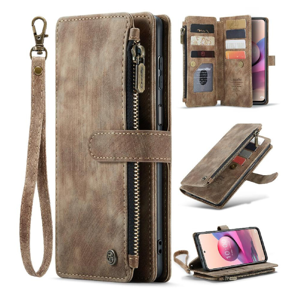 (Brown) Caseme Case For Xiaomi Redmi Note 10 4G/Note 10S With Card Holder Drivers License Card Slots Drivers License Card Slots Wallet Case For Women Brown 764762638993