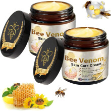 Bee Venom Skin Treatment Cream,2pcs 60ml Bee Venom Cream,Beevenom Wart and Tags Remover