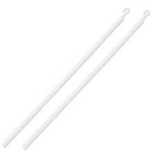 (As show, One size) 2pcs  Blind Wand Vertical Blinds Replacement Parts Blind Rod with Hook Plastic Blind Opener Stick