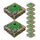 (As show, One size) 10Pcs DIY Sand Table Scenery Landscape Sand Table Decoration Simulation Tree Altar Base Model 1