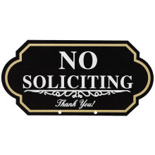 (As show, One size) No Soliciting Sign Aluminium No Soliciting Sign No Soliciting Yard Sign for House Front Door