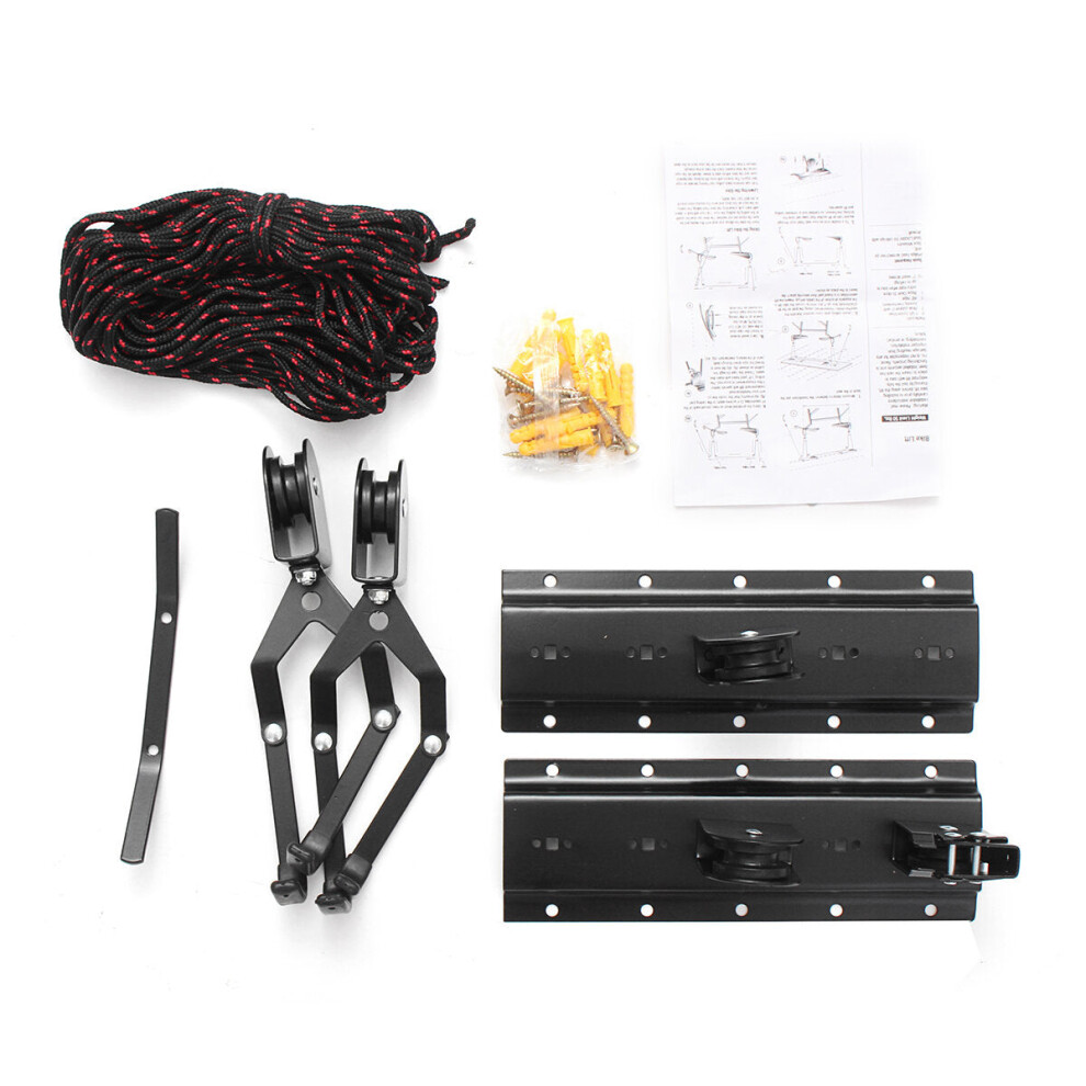 (25kg) 25/50/60kg Hanger Hoist Lift Pulley System Crane for Bicycle/Rubber Boat/Kayak/Surfboard/Canoe