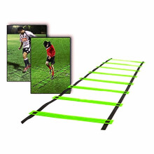 (Green) 4m 8-Rung Training Ladder Soccer Basketball Speed Training Ladder Outdoor Indoor Sports Training Equipment