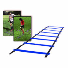 (Blue) 4m 8-Rung Training Ladder Soccer Basketball Speed Training Ladder Outdoor Indoor Sports Training Equipment