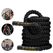 (9M) 38mmx9m/12m/15m Battle Rope Exercise Training Rope 30ft Length Workout Rope Fitness Strength Training Home Gym Outdoor Cardio Workout