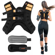 (10lb) Weighted Vest with Reflective Strips Adjustable Weight Vest for Men and Women Strength Training Running Cycling