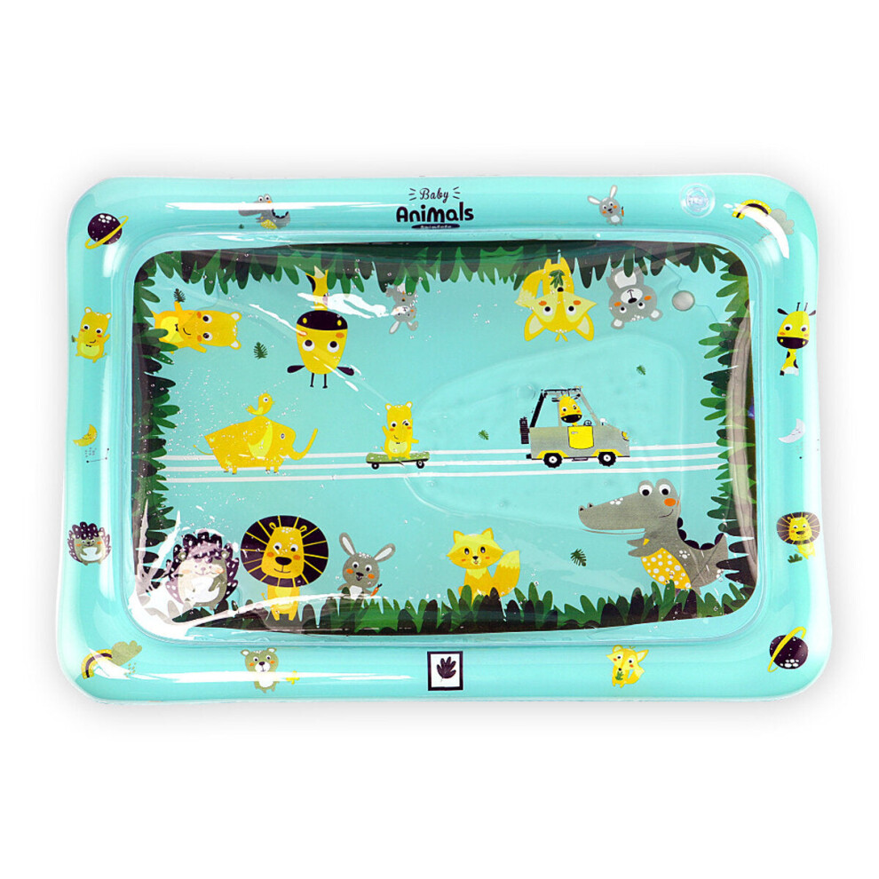 (#1:Square) Baby Water Pad Inflatable Cushion Infant Toddler Water Play Mat for Children Early Education Developing Baby Toy Summer Toys