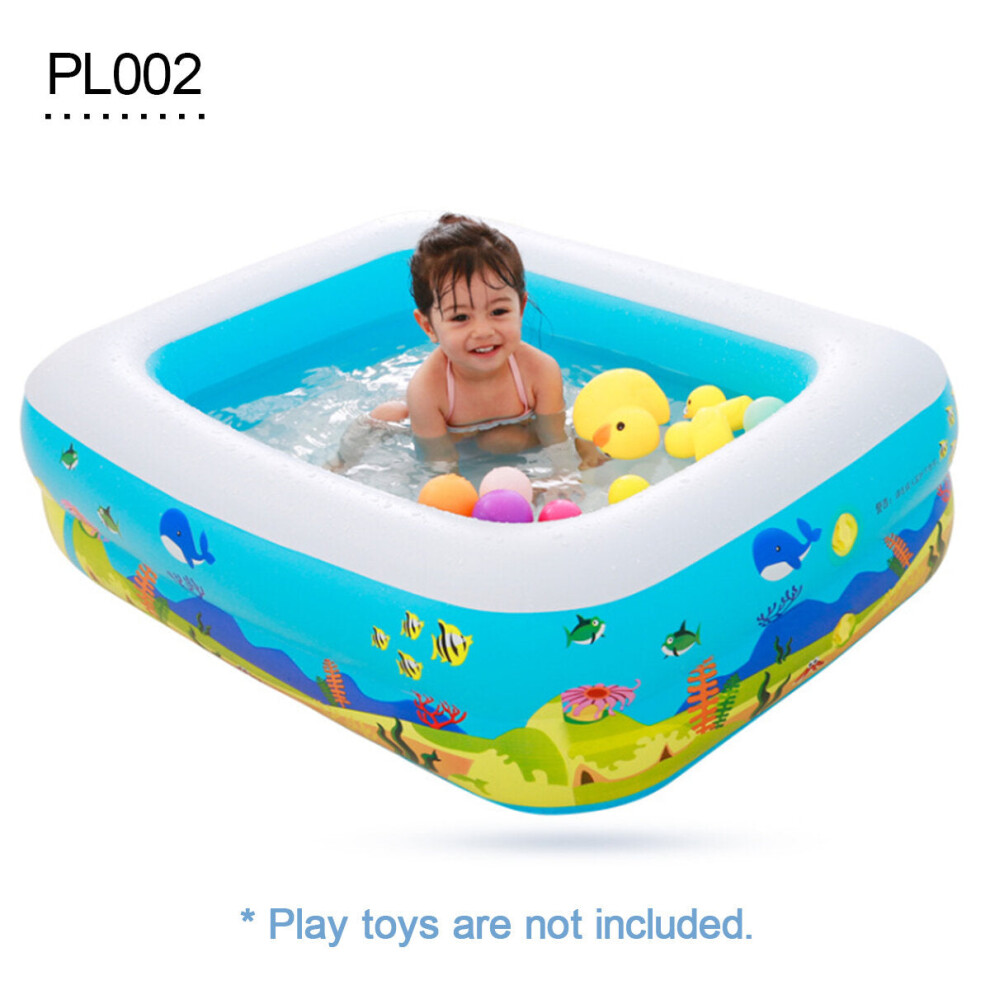 (PL002) 45.3x33.8x13.8'' Inflatable Swimming Pool Family Play Center Swim Baby Kids Child Backyard Garden