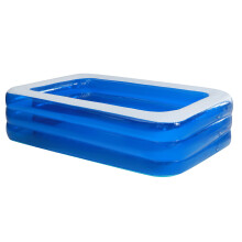 (L) 3.6M PVC Inflatable Swimming Pool Family Summer Water Play Backyard Portable Outdoor Garden Travel