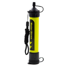 (Green) Outdoor Water Filter Straw Survival Water Filtration System Drinking Purifier For Emergency Hiking Camping Accessories