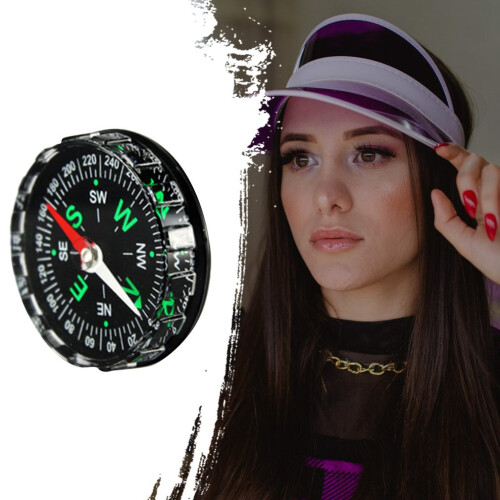 Simple Light Compasses Compass Travel Camping Good Helper Outer Diameter 4.5cm Mini Travel Camping Compass 2
