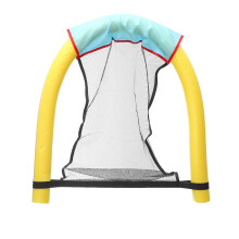 (Yellow) Floating Pool Chair Swimming Pool Mesh Seats Hammock Float Seat Water Lounge Chairs Travel Water Swimming
