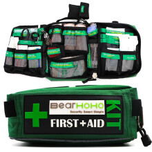 (Bag and Medical Kits) Handy First Aid Kit Bag 165-Piece Lightweight Emergency Medical Rescue Outdoors Car Luggage School Hiking Survival Kits