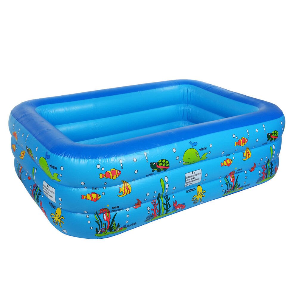 (200cm) 110/150/200/210cm Inflatable Swimming Pool Adults Kids Summer Outdoor Garden Backyard Indoor Bathing Tub Pool